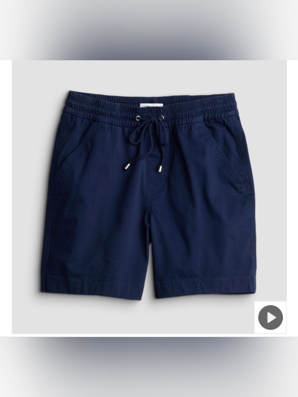 Navy Croft and Barrow 6" Drawcord Pull On Utility Shorts (worn once, like new)